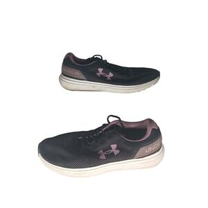 Under Armour Running Shoes Black Pink Women's Size 8.5 Athletic Sneakers‎